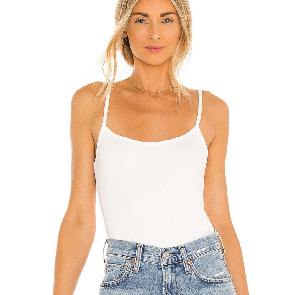 TULAROSA Green The Dylan Tank Top in Ivory